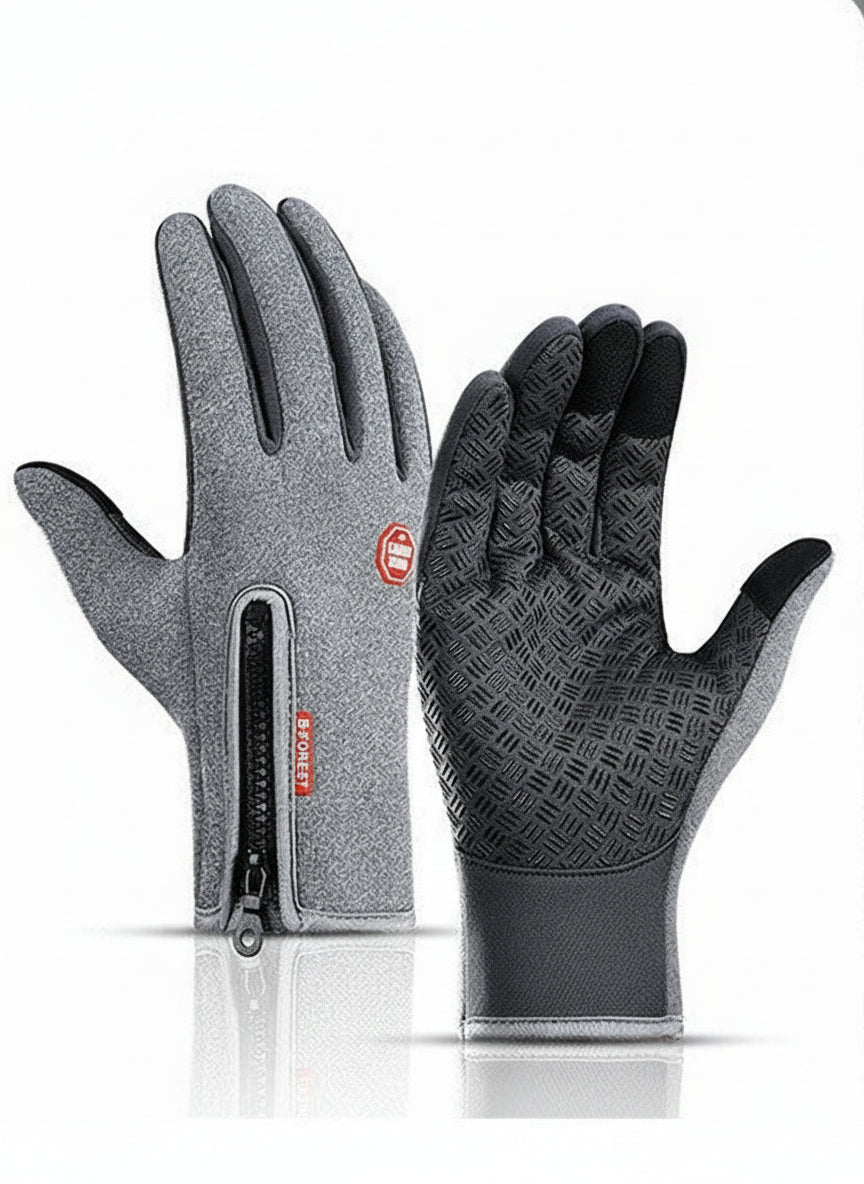 Heated Winter Gloves Touch Screen Riding Motorcycle Sliding Waterproof Sports Gloves with Fleece