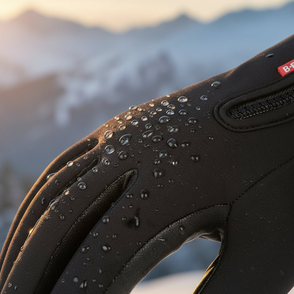 Heated Winter Gloves Touch Screen Riding Motorcycle Sliding Waterproof Sports Gloves with Fleece