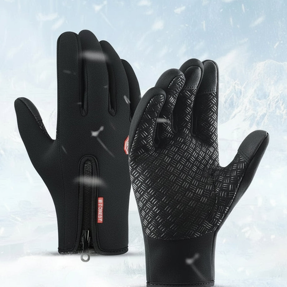 Heated Winter Gloves Touch Screen Riding Motorcycle Sliding Waterproof Sports Gloves with Fleece